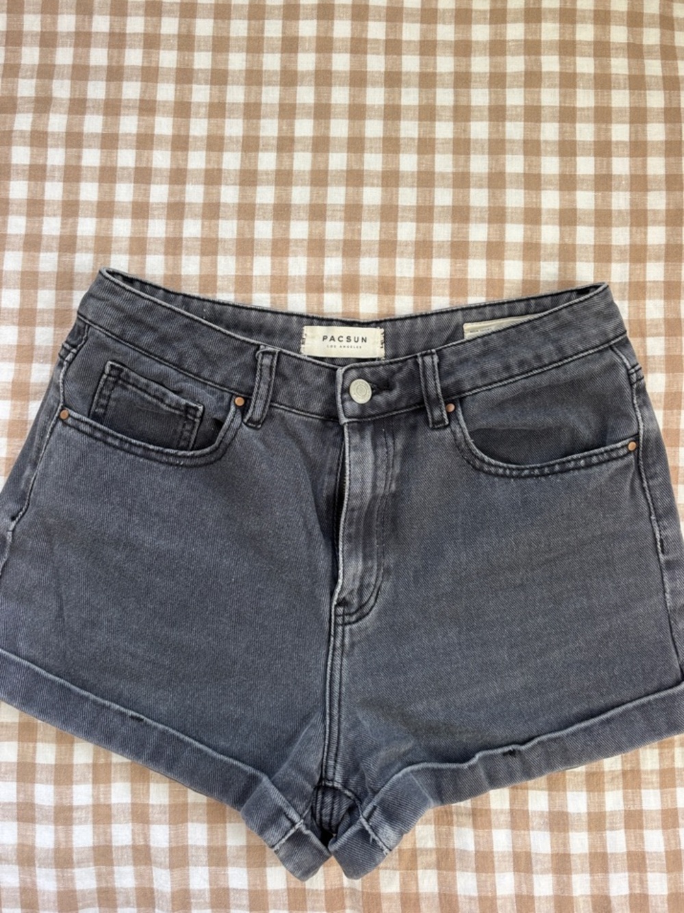PacSun Black Loose Mom Short Denim Shorts